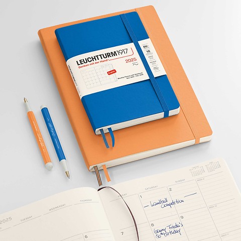Monthly Planner with Notebook 2025, English