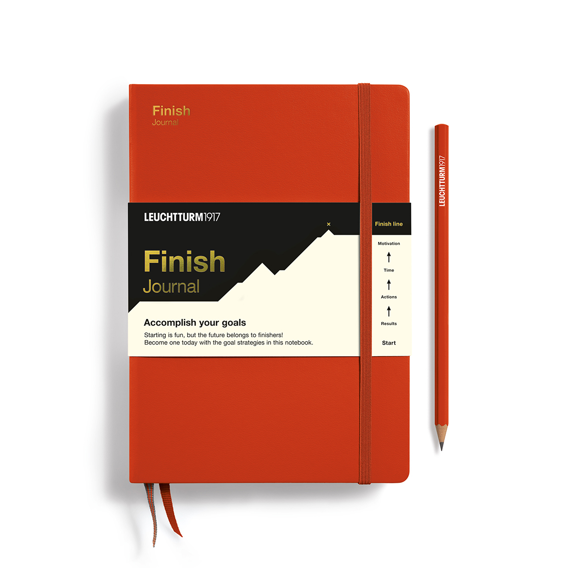 Finish Journal Medium (A5), Fox Red, Deutsch