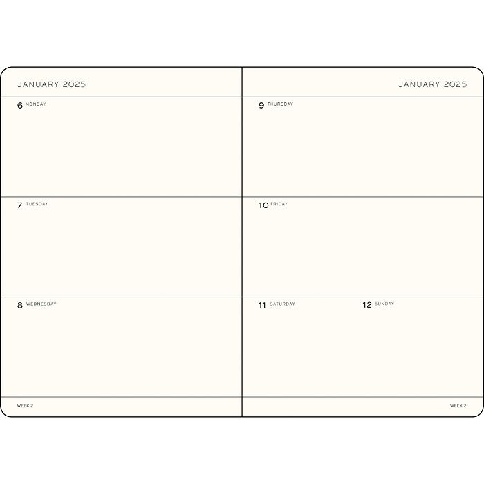 Weekly Planner 2025, English