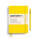 Notebook Medium (A5), Hardcover, 251 numbered pages, Lemon,  ruled