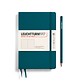 Notebook Paperback (B6+), Hardcover, 219 numbered pages, Pacific Green, dotted